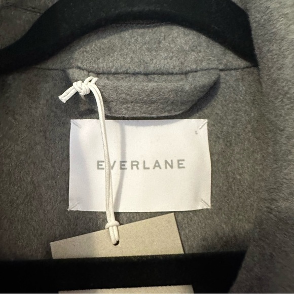 Everlane Wool Cashmere Trench Coat NEW Womens Large Gray - Picture 4 of 9